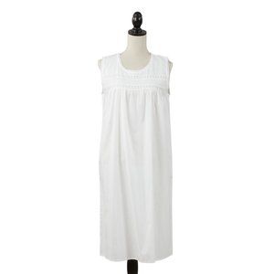 Taleen White 100% cotton Ladies Nightgown Night Dress Embroidered lightweight